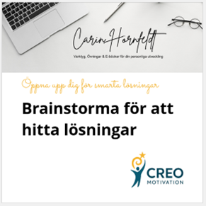 Brainstorma för att hitta lösningar