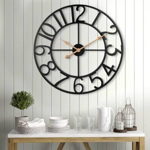 30 Inch Large Wall Clock, Silent Non Ticking Wall Clocks Battery Operated