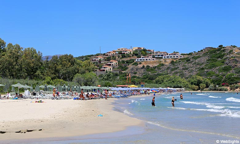 Almiros ist ein schöner Strand etwas südlich von Agios Nikolaos