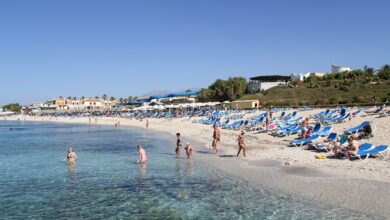 Anissaras på Kreta har en härlig sandstrand