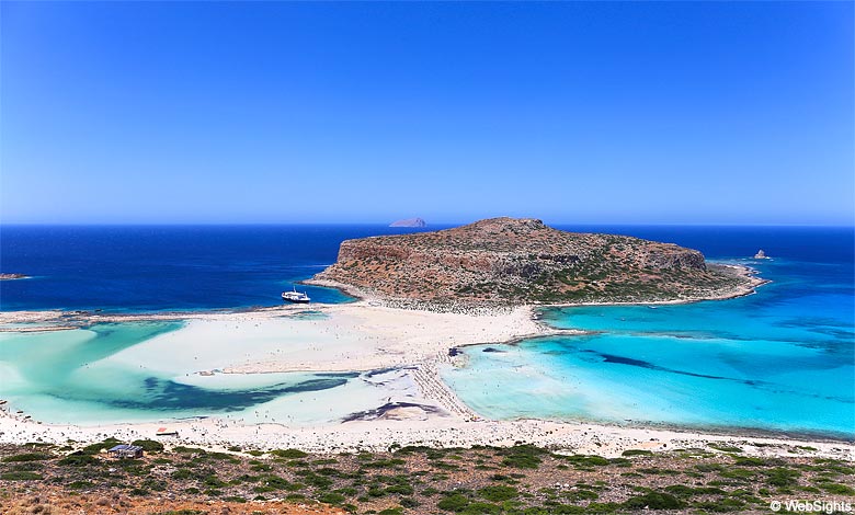 Balos is one of the best beaches in Crete and Greece