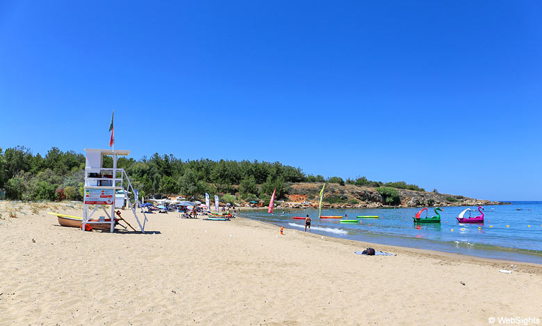 Stranden Chrissi Akti på Kreta kaldes også for Golden Beach pga. sit gyldne sand