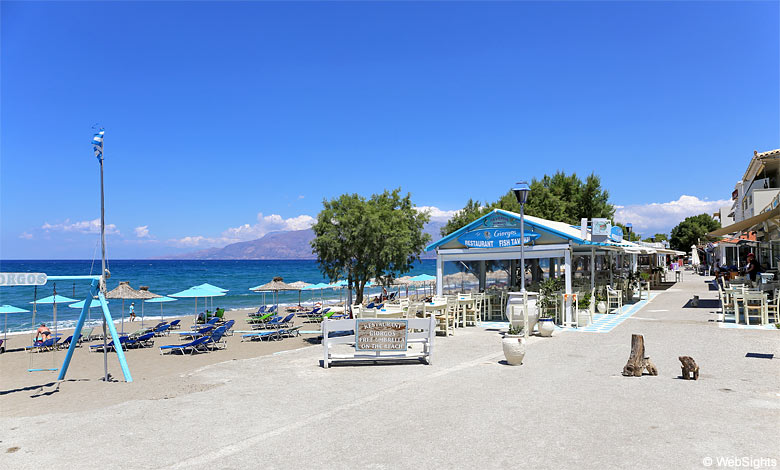 Kalamaki ist ein schöner Strand an der Südküste Kretas in der Mesara-Bucht