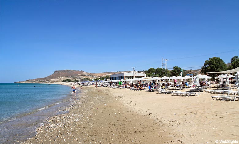 Karteros is a popular beach just east of Heraklion