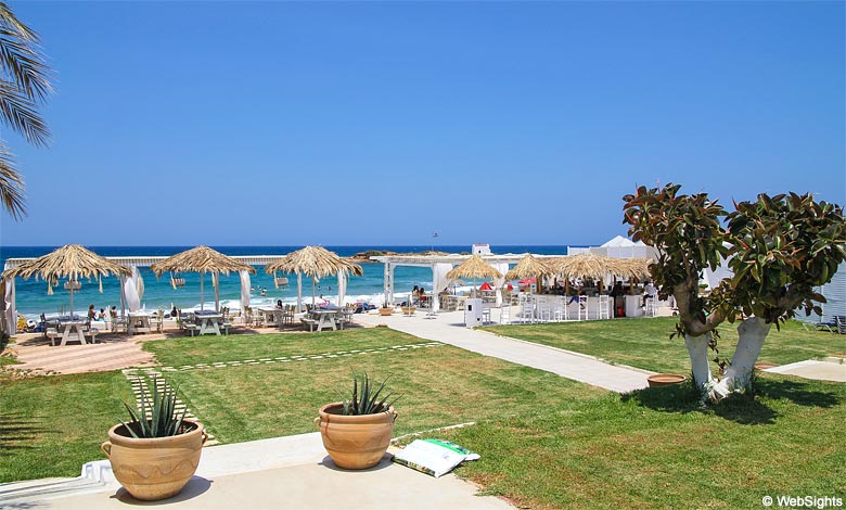 Strandrestaurang i Malia på Kreta