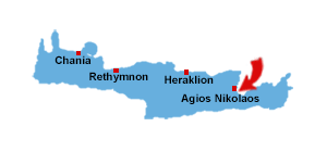 Paralia Ammoudara kort