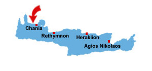 Platanias map