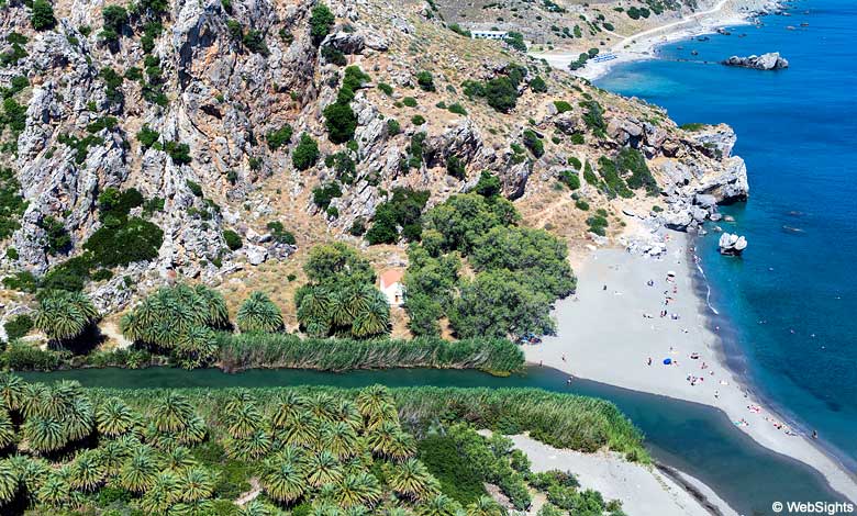 Der Palmenstrand Preveli auf Kreta ist ein einzigartiges Naturerlebnis