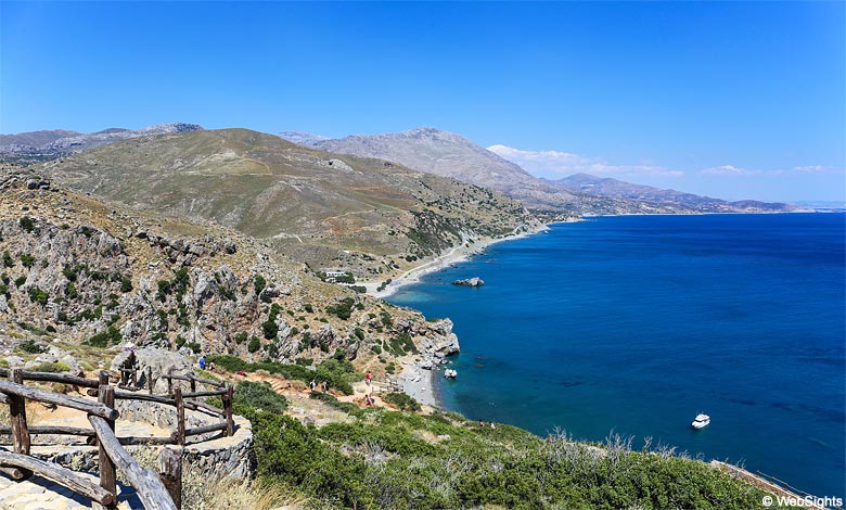 Preveli is the second largest palm beach on Crete
