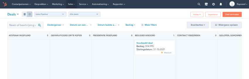 hubspot crm review pipeline