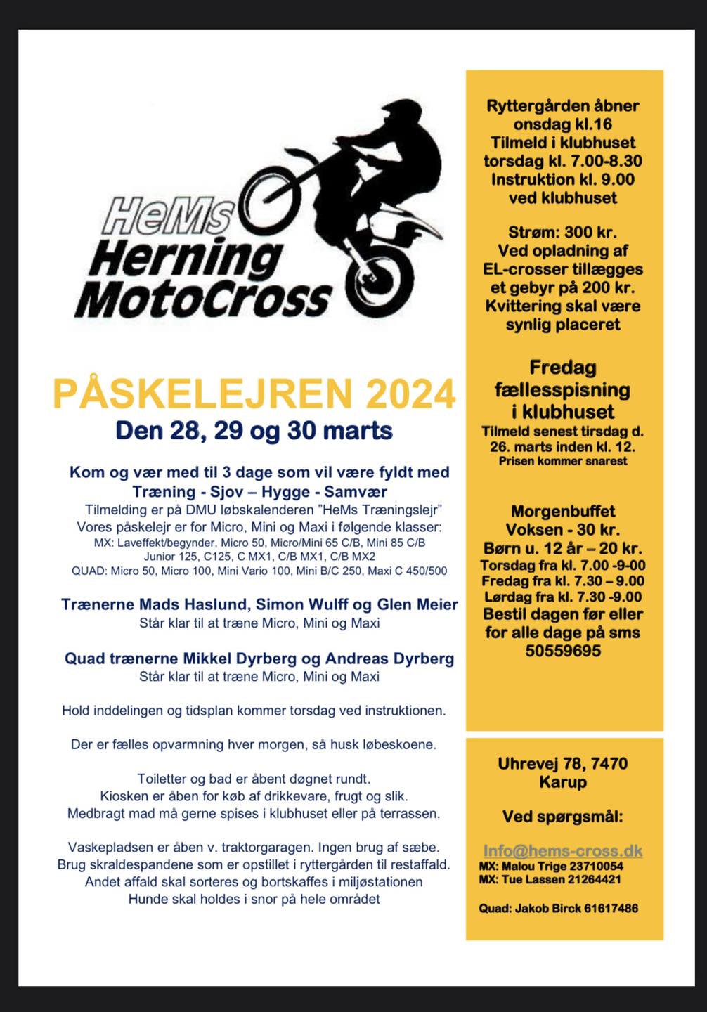 Påskelejren 2024, HEMS, Herning Motocross, Uhre, MX, Quad, Crossbladet.dk
