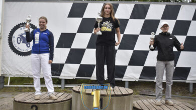 Amalie Møller Gertsen, Vera Møller Hansen og Clara Hansen, DAM 3, Billund Motocross Klub 2024, Maxi Pige, Motocross Nyheder, Crossbladet