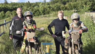 Henrik og Sander Egebjerg (T.V) og Alexander og Lukas Ørstrøm (T.H), Crossbladet, Silkeborg Motor Sport, Elling Banen, Tirsdagstræning, MX Artikler, Motocross Nyheder