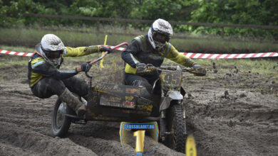 Mathias Hussmann og Karsten Mols, Sidevognscross, Sidevogn, MX, Motocross, DM 2024, Uhre, Herning Motocross