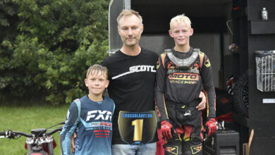 Thomas Pallesen, Mikkel Jensen (T.V) og Xander Brohuus, Klubtræning, Silkeborg Motor Sport, Elling, Motocross, MX, Crossbladet, Motocross Nyheder