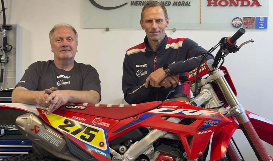 Flemming Vad og Søren Isager, Viborg MC Værksted, Ny mekanikker, Pressemeddelelse, Crossbladet, Motocross Nyheder