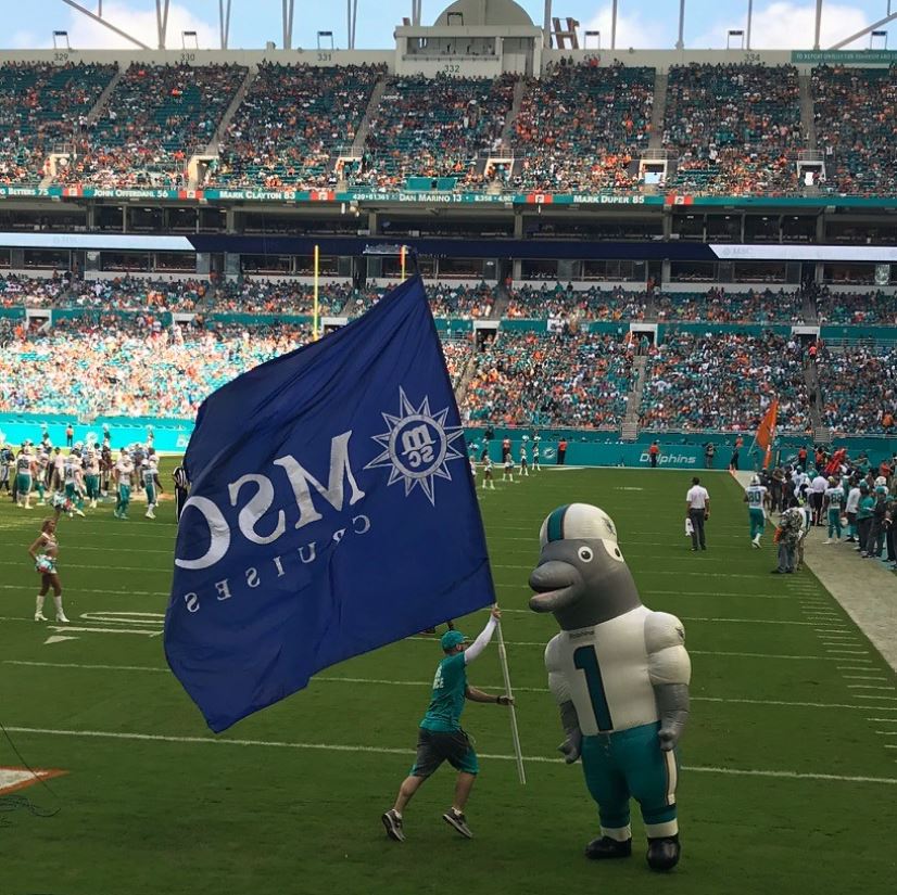 MSC Cruises the official cruise line of the Miami Dolphins