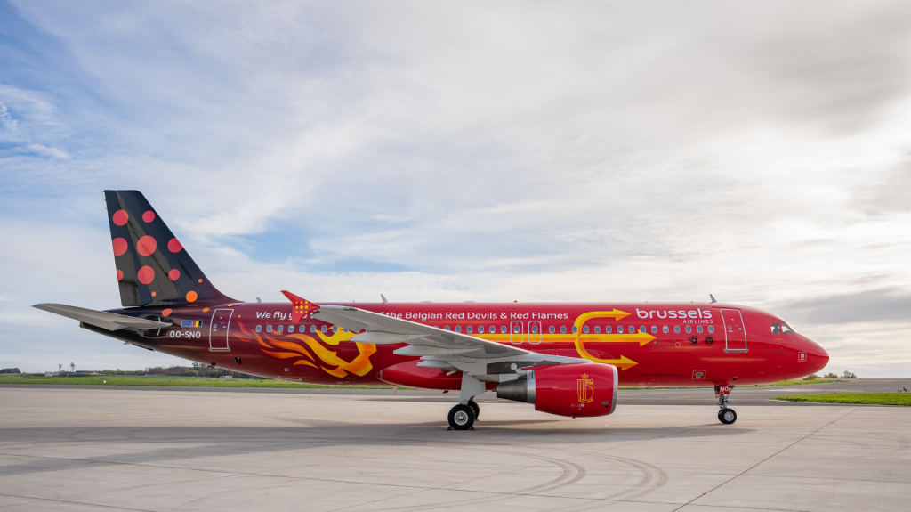 brussels airlines airplane trident