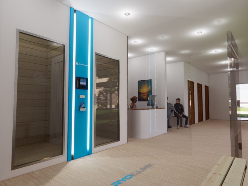 CryoClinix cryotherapy treatment waiting area