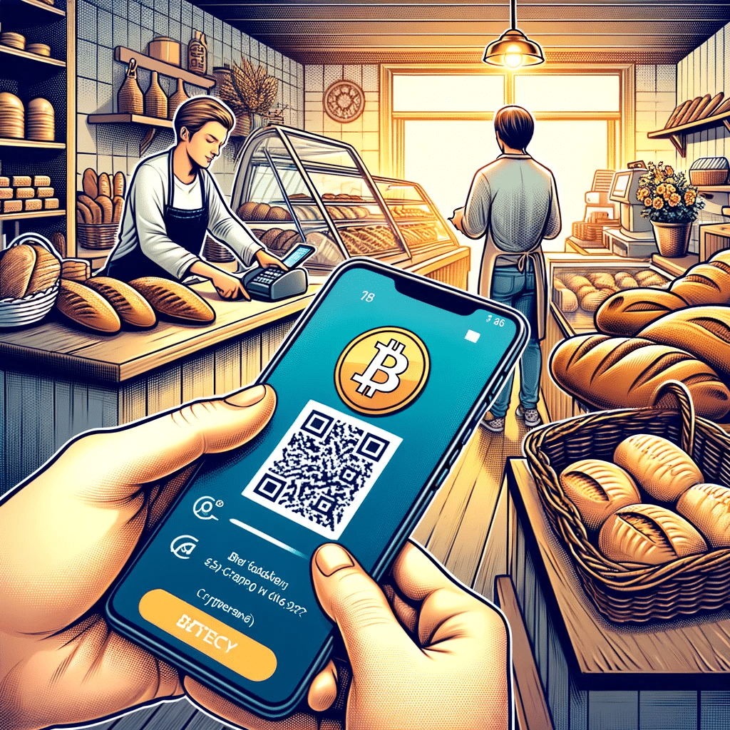 Using cryptocurrency to buy goods