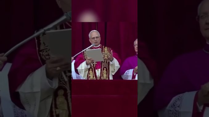 Leo XIV gives a brainrot speech #ai #funny #memes #news