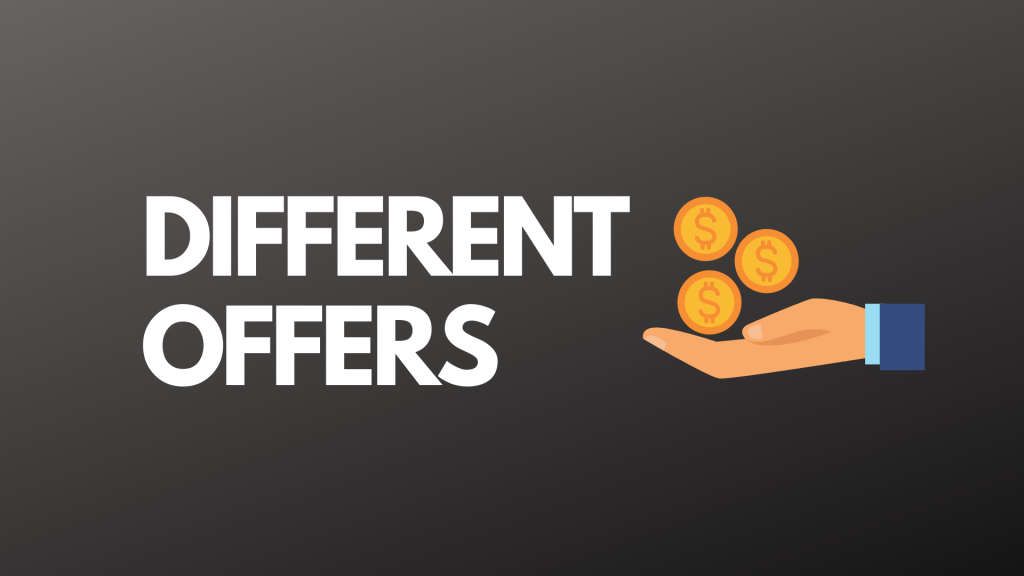 Different Offers With Bonuses