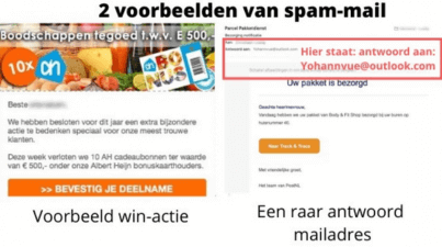 voorbeeld spam e-mail