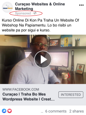 Curaçao Social Media Advertisment
