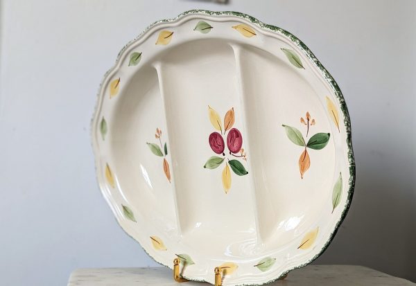 Vintage Marks and Spencers St Michael Damson Large Divided Serving Dish - Image 4