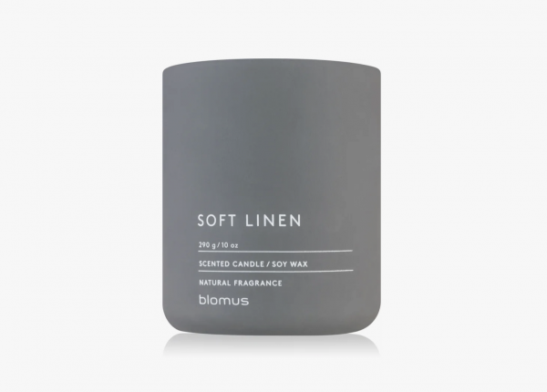 Blomus Fraga Natural Scented Candle In Soft Linen -290g