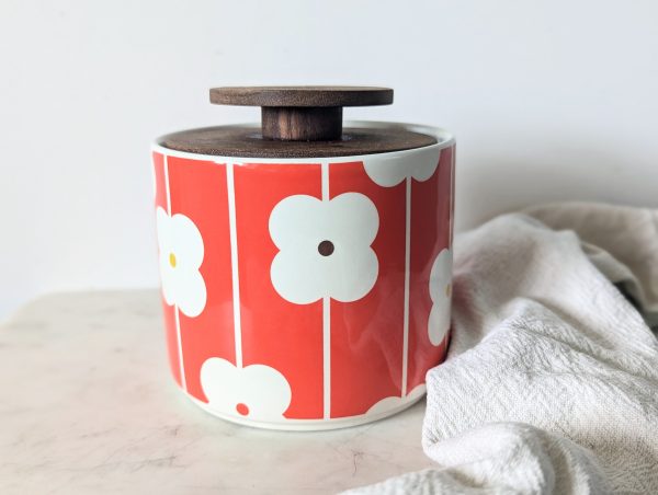 Orla Kiely Ceramic Abacas Flower Storage Jar -1Ltr - Image 2