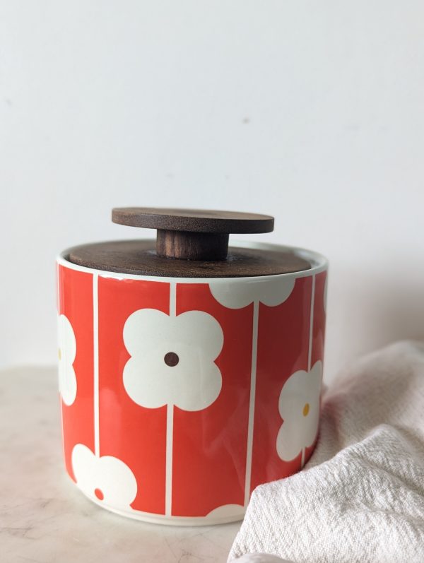 Orla Kiely Ceramic Abacas Flower Storage Jar -1Ltr - Image 6