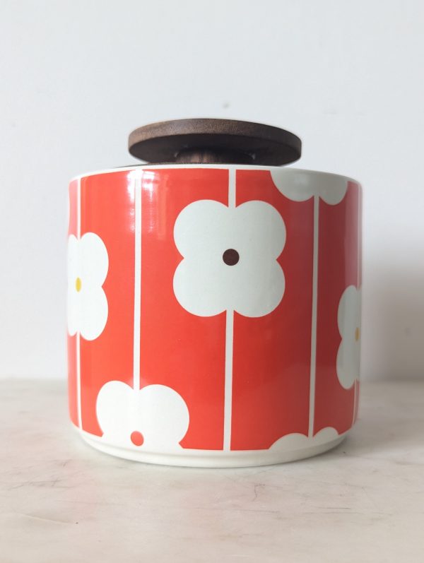 Orla Kiely Ceramic Abacas Flower Storage Jar -1Ltr - Image 4