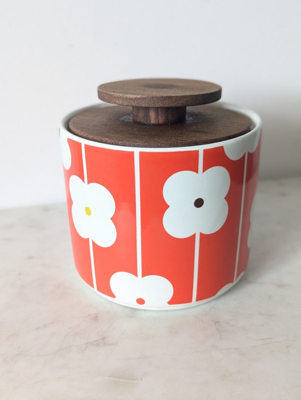 Orla Kiely Ceramic Abacas Flower Storage Jar -1Ltr - Image 5