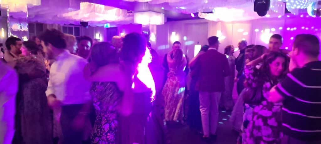 Wedding Reception Guests Enjoying Themselves to some Non-Cheesy Wedding DJing