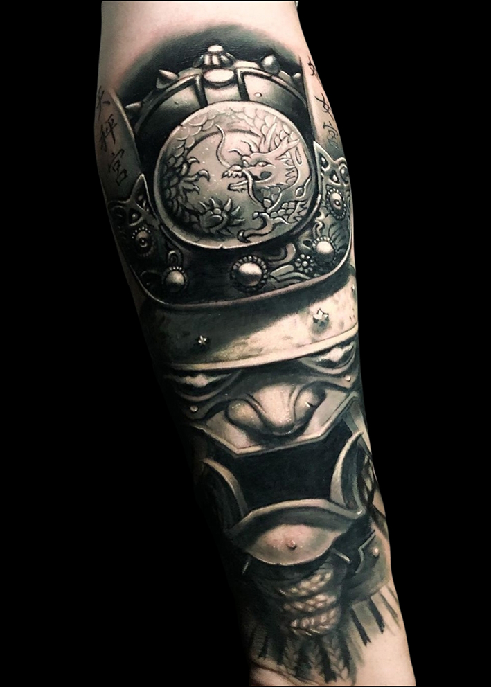 black and grey tattoo