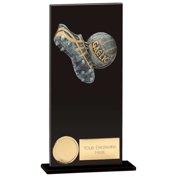 Euphoria Hero GAA Boot Ball Glass Award Jet Black 180mm