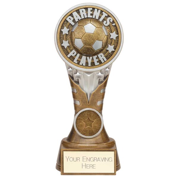 Ikon Tower Parents Player Award Antique Silver & Gold 175mm