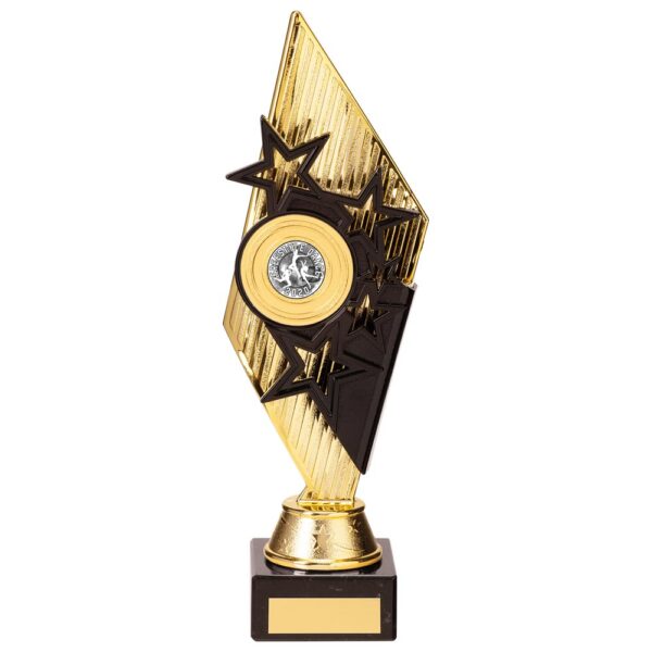 Pizzazz Plastic Trophy Gold & Black 280mm