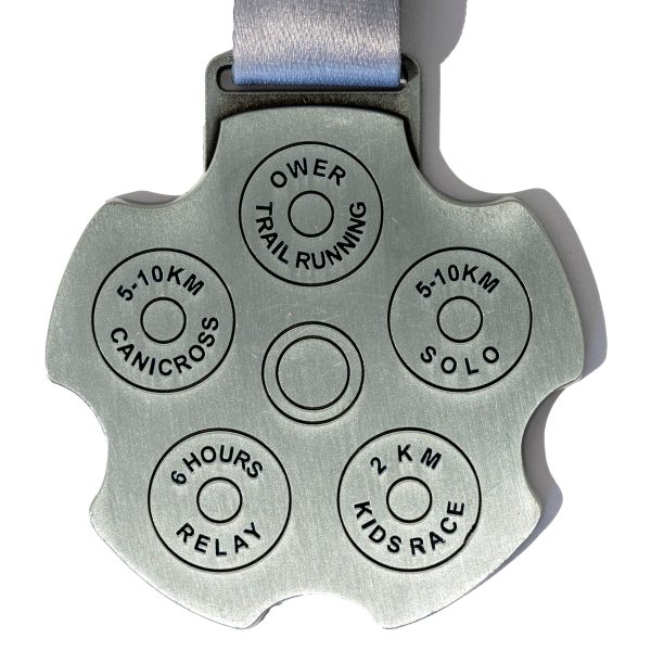 100 50mm x 3mm Non Enamel Antique Silver Custom Medals