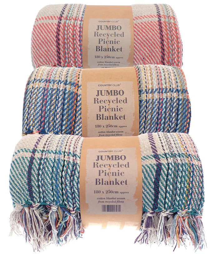 Jumbo recycled picnic blanket - Image 3