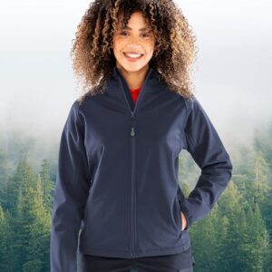 Women’s recycled 3-layer printable hooded softshell