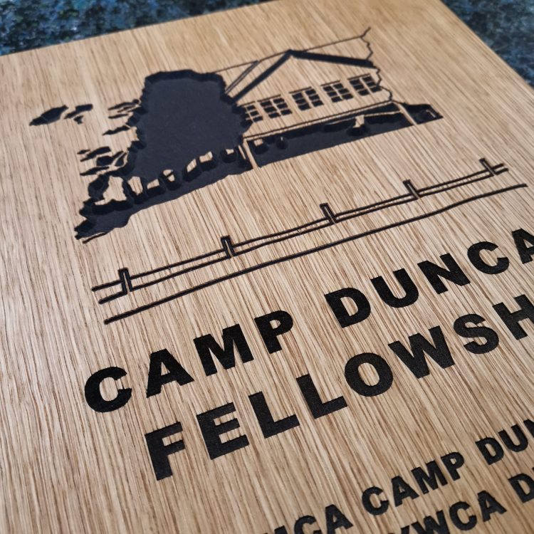 Camp Duncan mindeplade