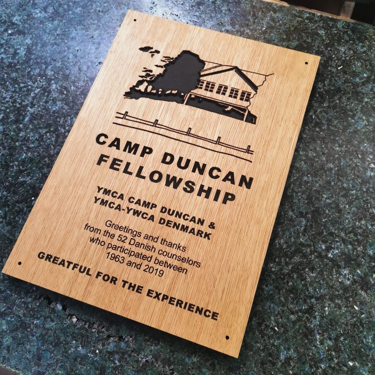 Camp Duncan mindeplade