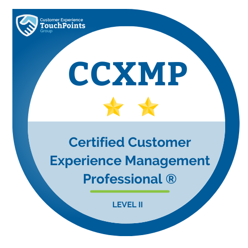 Certified Customer Experience Management professional badge