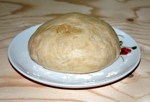 The dough ready for the fridge.