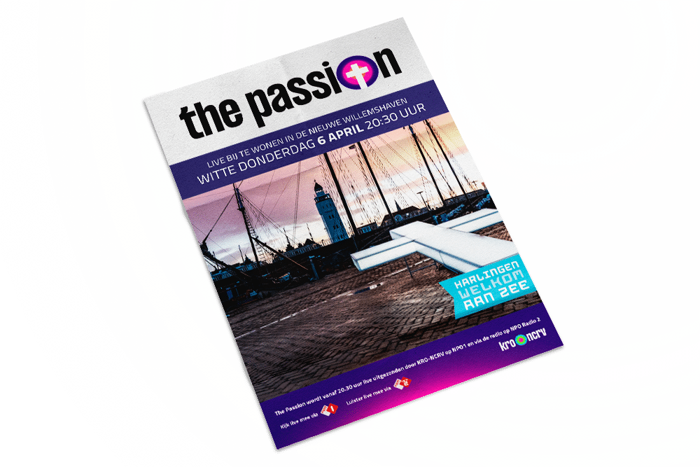 Poster ontwerp voor The Passion 2023 - Harlingen Welkom aan Zee