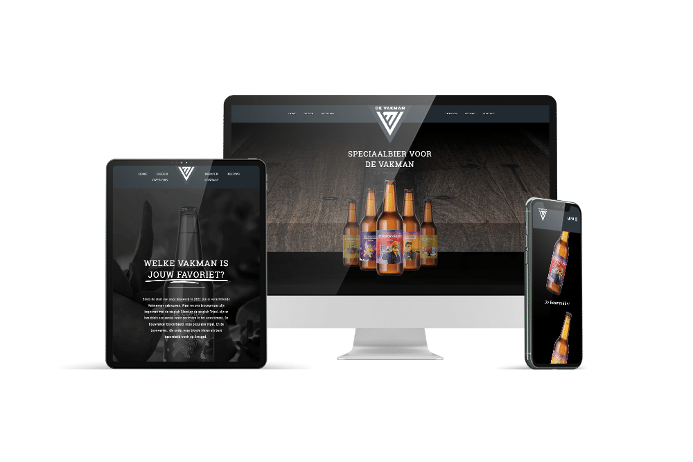 Brouwerij de Vakman Webiste design