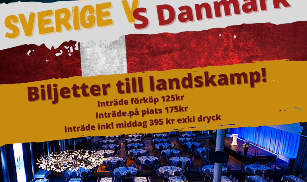 Landskamp DK vs Sverige 9/10 i Malmø