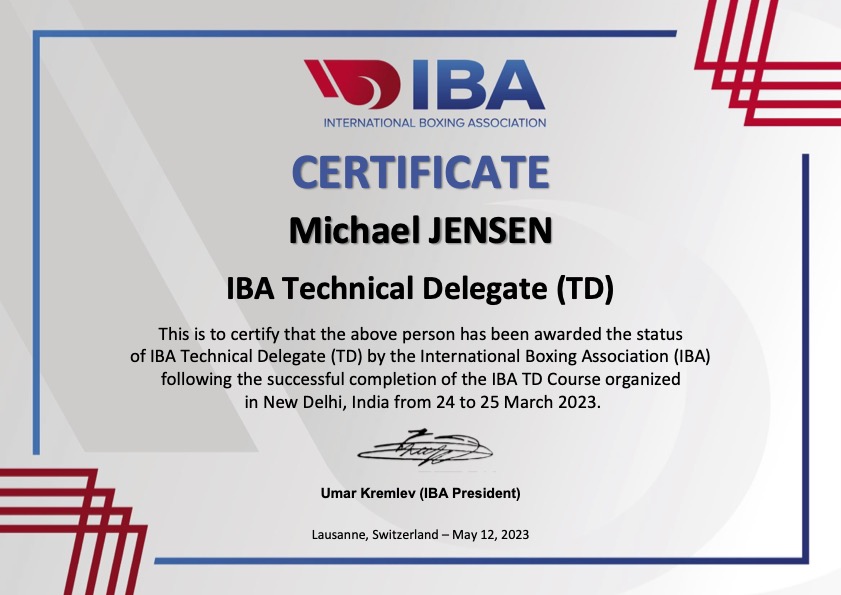 DaBU næstformand ny IBA Technical Delegate DaBU næstformand ny IBA Technical Delegate